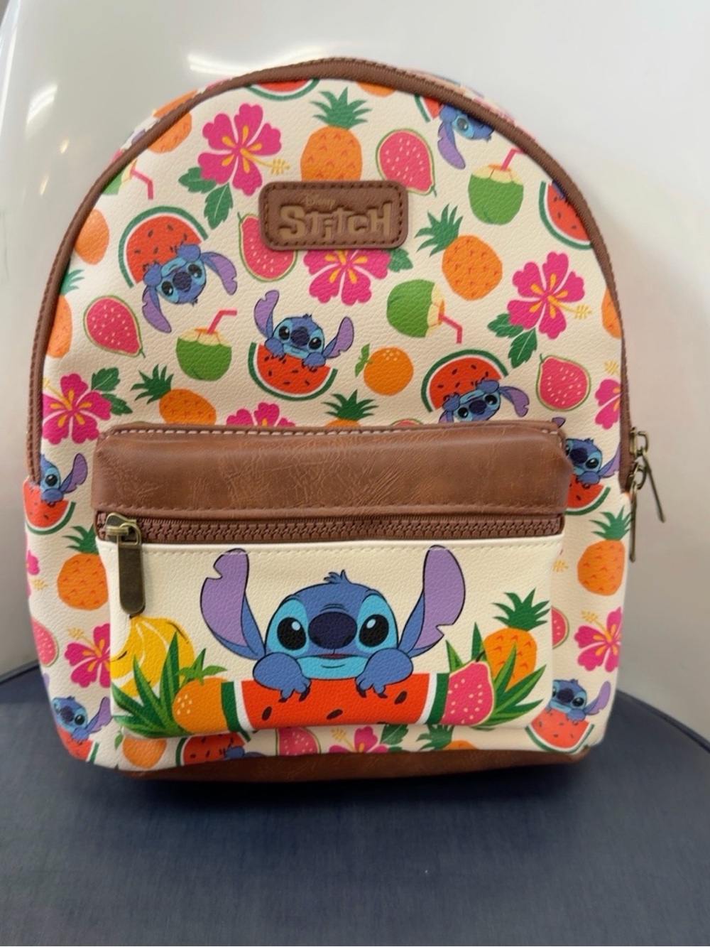 Disney Stitch Tropical Mini Backpack-NEW